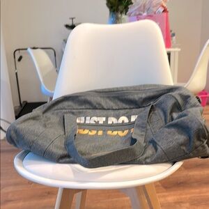 Gray Nike Duffel Bag